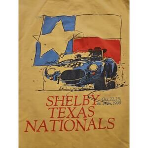 1999 Shelby Cobra Texas Nationals Staff Shirt L Vintage SCAT Event Official Race